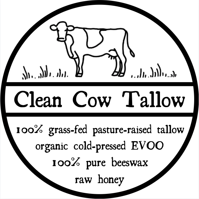 Clean Cow Tallow product label